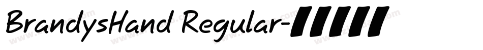BrandysHand Regular字体转换
